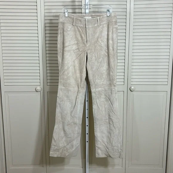 NWT Vintage Banana Republic Suede Bootcut Pants Size 10 - Picture 1 of 11